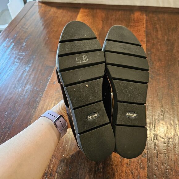 Dr. Scholl’s Webster Loafer Size 9 Black Patent & Suede Platform Indie Sleaze - Picture 8 of 8